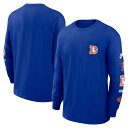【公式グッズ】NFL ブロンコス 長袖 Tシャツ Nike ナイキ メンズ ロイヤル (MEN'S NIKE 24 REWIND HEAVY MAX 90 LS POCKET TEE)