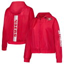 【公式グッズ】NFL 49ers ジャケット Fanatics(ファナティクス) レディース スカーレット (NYLON POLY JACKET)