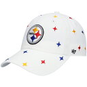【公式グッズ】NFL スティーラーズ キャップ '47 レディース ホワイト (NFL Womens Confetti Clean Up)