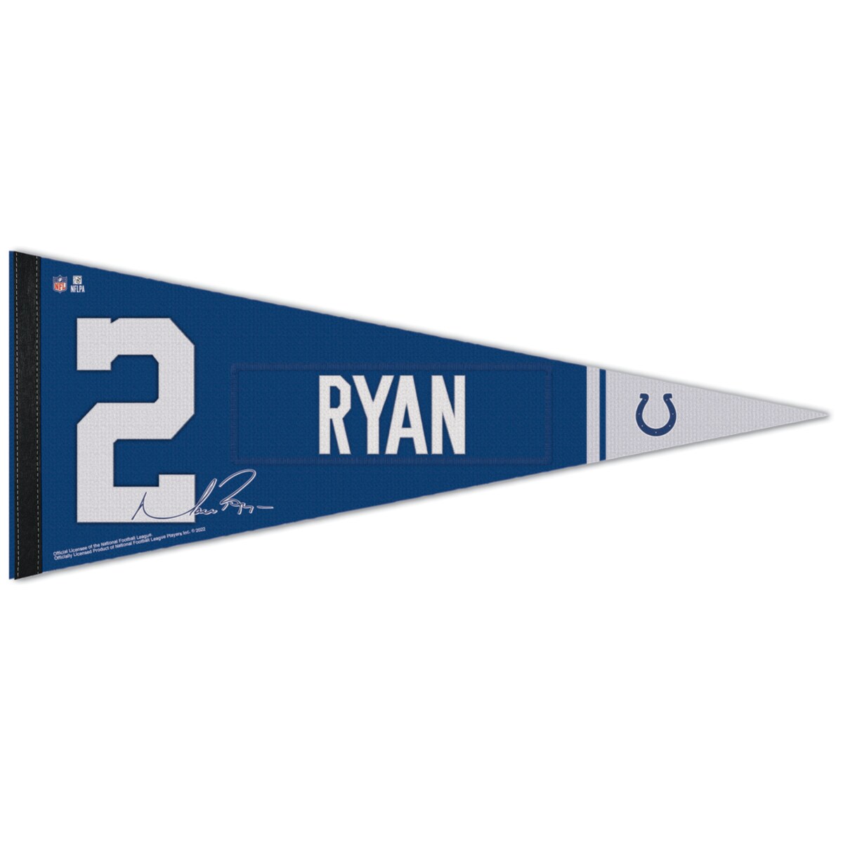 【公式グッズ】NFL コルツ マット・ライアン ペナント ウィンクラフト (12x30 Premium Pennant - Player NEW)