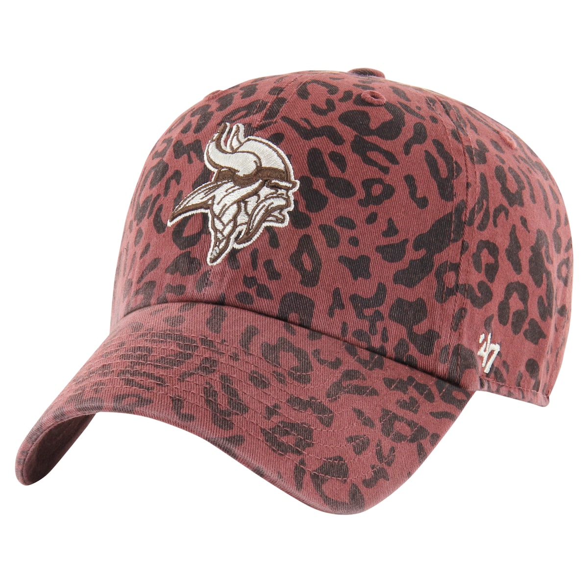 エントリーでポイント 5倍【公式グッズ】NFL バイキングス アジャスタブルキャップ '47 レディース ブラウン (NFL Womens Tawny Clean Up)