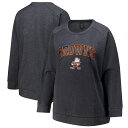 【公式グッズ】NFL ブラウンズ トレーナー Fanatics/ファナティクス レディース チャコール (FLC CREW ACID WASH)