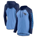 【公式グッズ】NFL タイタンズ フルジップ パーカー Fanatics(ファナティクス) レディース ライトブルー (24 Women's LC Sleeve...