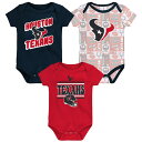 【公式グッズ】NFL テキサンズ ロンパースセット Outerstuff(アウタースタッフ) ベビー ネイビー (24 Infant Play Day 3 Pi...