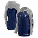 【公式グッズ】MLB ヤンキース ジャケット Fanatics(ファナティクス) レディース ネイビー (Womens Fall24 LC Sleeve Scr...