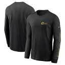 【公式グッズ】NFL レイブンズ 長袖 Tシャツ Nike ナイキ メンズ ブラック (24 Mens FAN GEAR Nike ALL OUT 2 HIT LST)