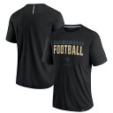 【公式グッズ】NFL セインツ Tシャツ Fanatics(ファナティクス) メンズ ブラック (24 MENS Fanatics Defender BLACKOUT SST)