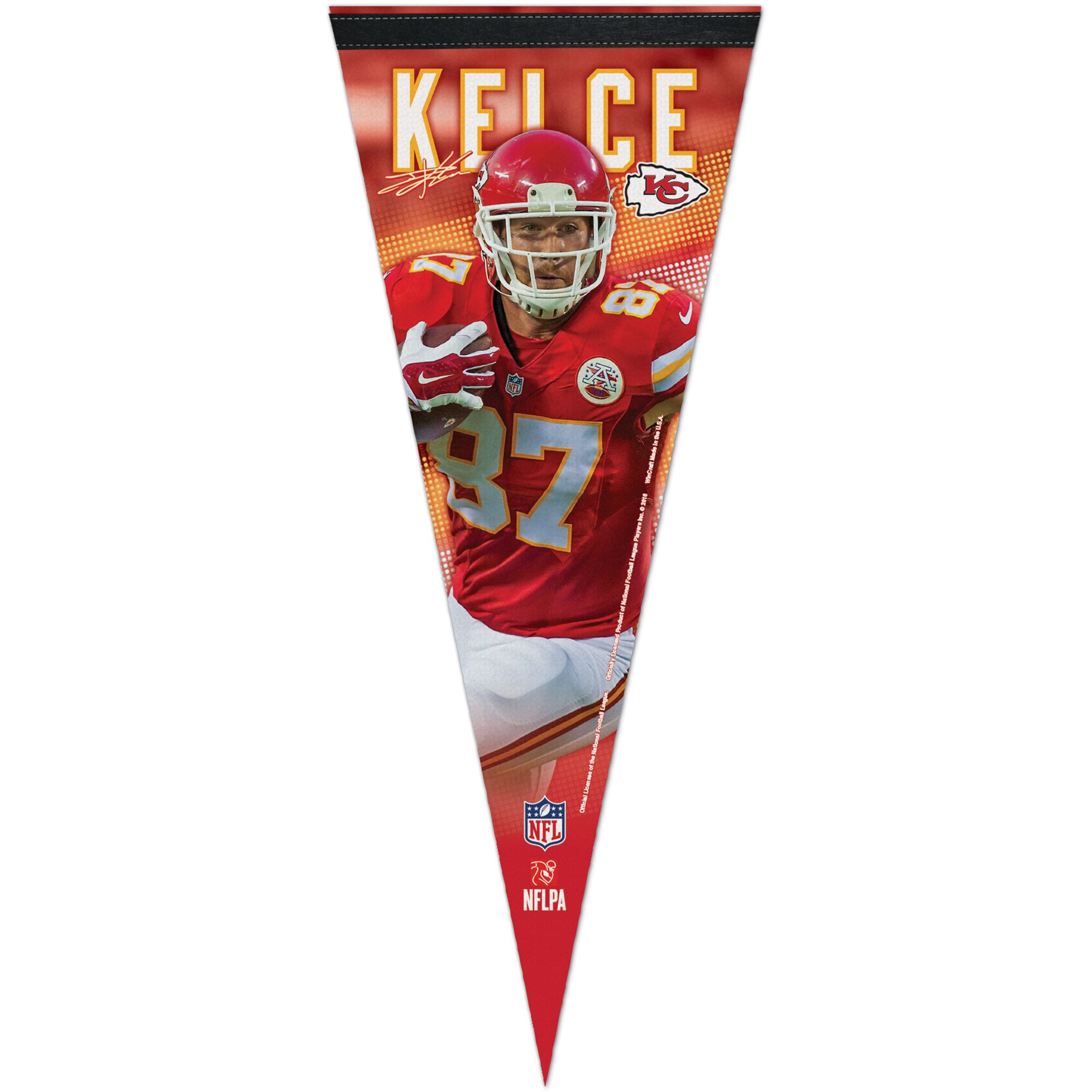 WinCraft Travis Kelce Kansas City Chiefs 12'' x 30'' Player Premium Pennant
