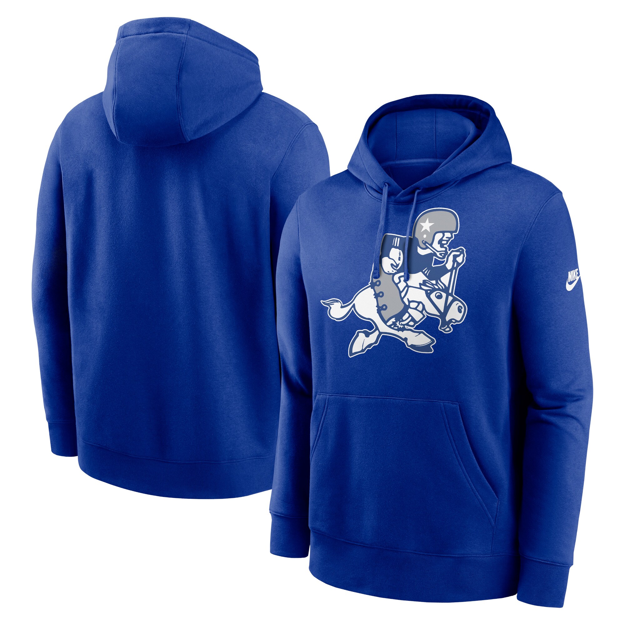 【公式グッズ】NFL カウボーイズ プルオーバー パーカー （大きいサイズ） Nike/ナイキ メンズ ロイヤル (MEN'S 24 REWIND B&T RETRO JOE CLUB HOODIE)(4)