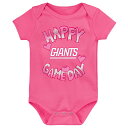 エントリーでポイント 5倍【公式グッズ】NFL ジャイアンツ ロンパース Outerstuff(アウタースタッフ) ベビー ピンク (24 Newborn Happy Gameday SS Creeper)(4)