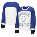【公式グッズ】NFL コルツ ラグラン シャツ (長袖) '47 /フォーティーセブン レディース クリーム (DOUBLE HEADER CURVE TONI L T W)