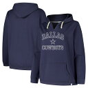 【公式グッズ】NFL カウボーイズ プルオーバー パーカー '47/フォーティーセブン レディース ネイビー (NFL Womens Plus Clarity ...