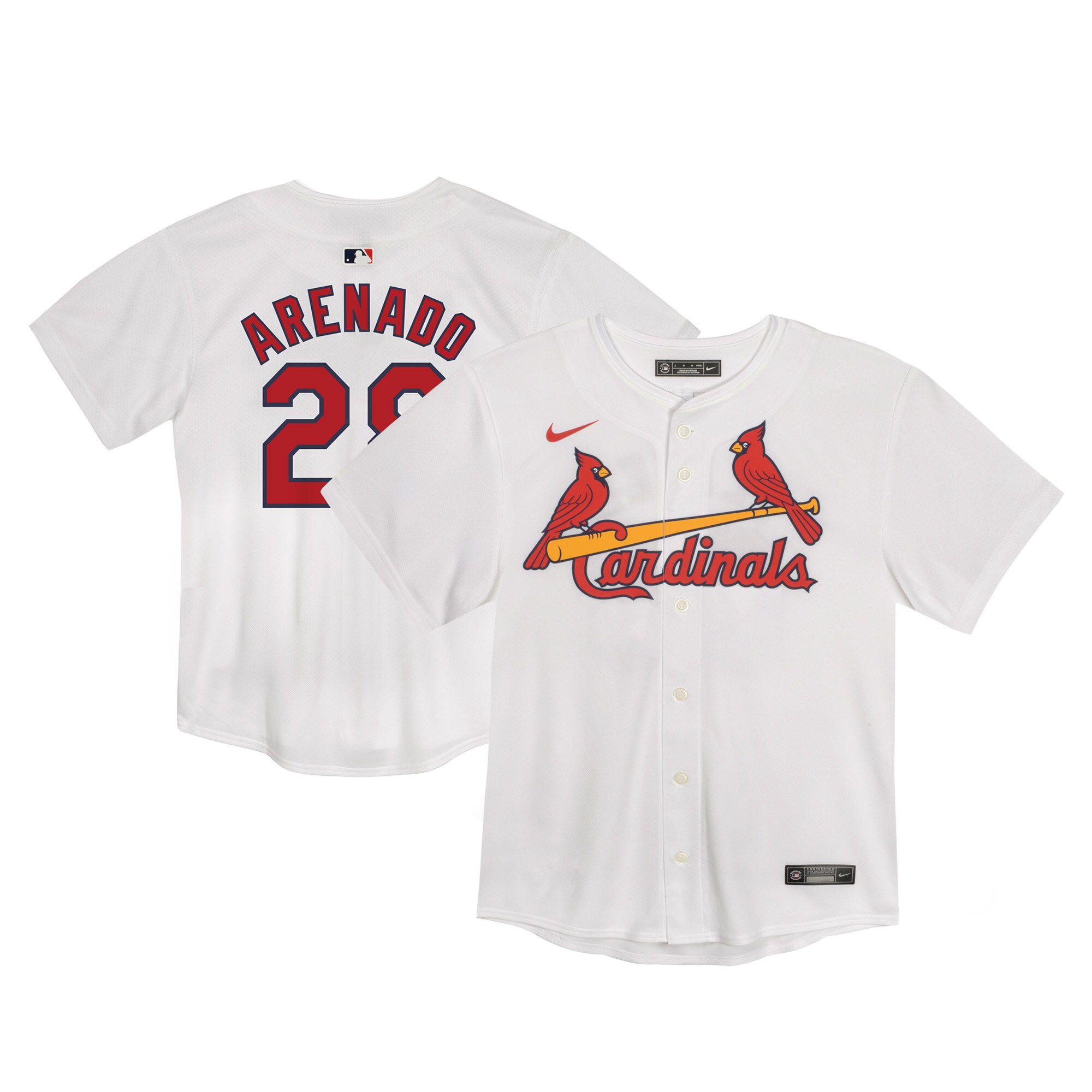 【公式グッズ】MLB カージナルス ノーラン・アレナド ユニフォーム Nike ナイキ トドラー ホワイト (OST Toddler Home Game Player Jersey)