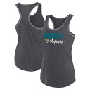 【公式グッズ】NFL ジャガーズ タンクトップ Fanatics(ファナティクス) レディース ヘザーチャコール (24 Women's Fuel Biblen...