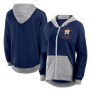 【公式グッズ】MLB アストロズ ジップアップ パーカー Fanatics(ファナティクス) レディース ネイビー (Women's MLB PRB Hit I...