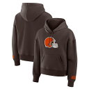 【公式グッズ】NFL ブラウンズ フリース パーカー Fanatics(ファナティクス) レディース ブラウン (Fanatics Zone Blitz Leg...