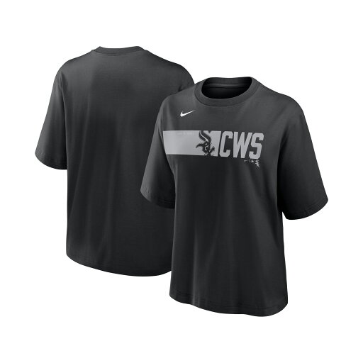 【公式グッズ】MLB ホワイトソックス Tシャツ Nike/ナイキ レディース ブラック (Women's Nike Team Knockout Boxy Tee) 【公式グッズ】MLB ホワイトソックス Tシャツ Nike/ナイキ レディース ブラック (Women's Nike Team Knockout Boxy Tee)