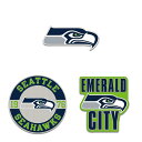 【公式グッズ】NFL シーホークス ピンバッジ WinCraft/ウィンクラフト (3 Piece Collector Pin Set)