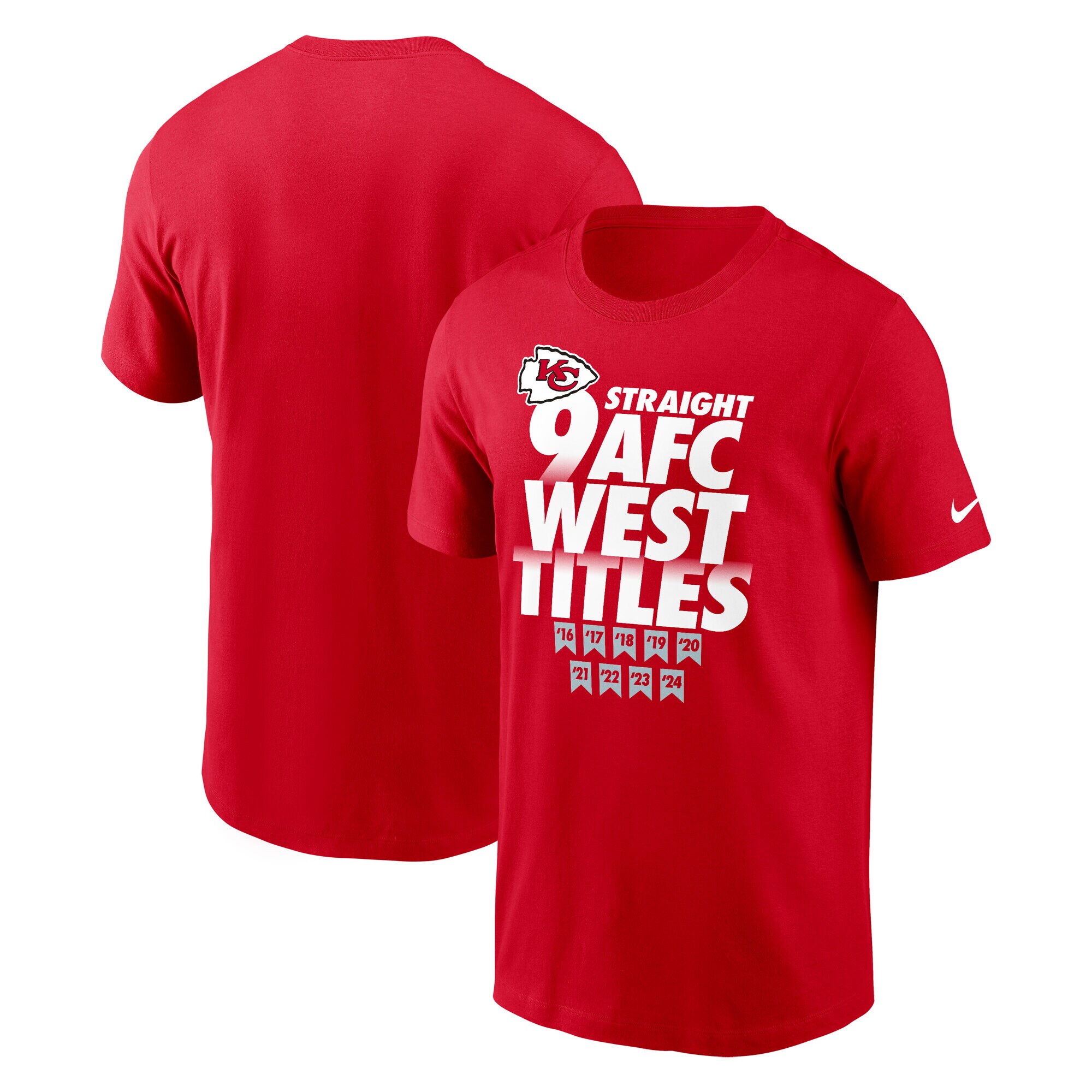 【公式グッズ】NFL チーフス Tシャツ Nike ナイキ メンズ レッド (24 Men's Nike Multi-Division Champions Our Time Is Now SST)