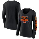 【公式グッズ】NFL ベンガルズ Vネック 長袖 Tシャツ Fanatics/ファナティクス レディース ブラック (22 Women's Hometown S...