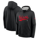 エントリーでポイント 5倍【公式グッズ】NFL ファルコンズ プルオーバー パーカー Nike ナイキ メンズ ブラック (Men's Nike 24 Rewind Club Logo Hoodie)(4)