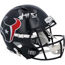 エントリーでポイント 5倍【公式シリアル番号付き】NFL テキサンズ ウィル・アンダーソン・Jr 直筆サイン ヘルメット Fanatics(ファナティクス) (AUT REP HELMET 45562)(4)