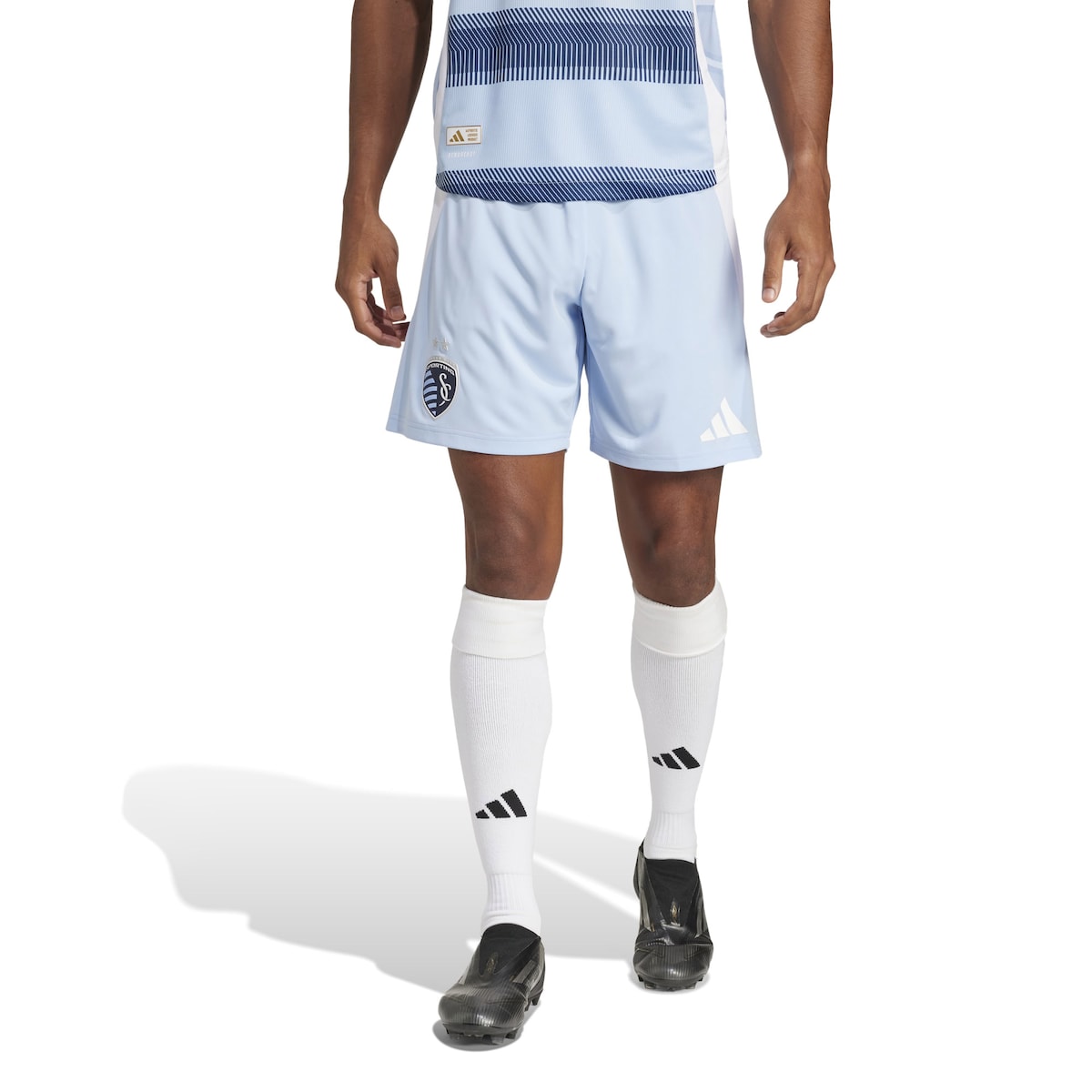【公式グッズ】MLS カンザスシティ サッカー用 ショーツ Adidas/アディダス メンズ ライトブルー (ADI Men's 2025 Authentic Short)