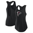 【公式グッズ】NFL ファルコンズ タンクトップ Fanatics/ファナティクス レディース ブラック (Fanatics Iron Fan Cotton Tank)