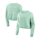 【公式グッズ】MLB カブス トレーナー Fanatics(ファナティクス) レディース ミント (Studio Women's Fleece Crew)