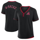 【公式グッズ】MLB ダイヤモンドバックス ラグラン Tシャツ Fanatics(ファナティクス) レディース ブラック (FANATICS RELAXED F...
