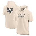 【公式グッズ】NFL ベアーズ 半袖 パーカー Fanatics/ファナティクス メンズ クリーム (25 MENS Elements FUTURE GROUND LETTERING Signature SS HOOD)