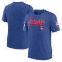 【公式グッズ】MLB カブス Tシャツ Nike ナイキ メンズ ヘザーロイヤル (Men's Nike Cooperstown MLB Eras Trible...