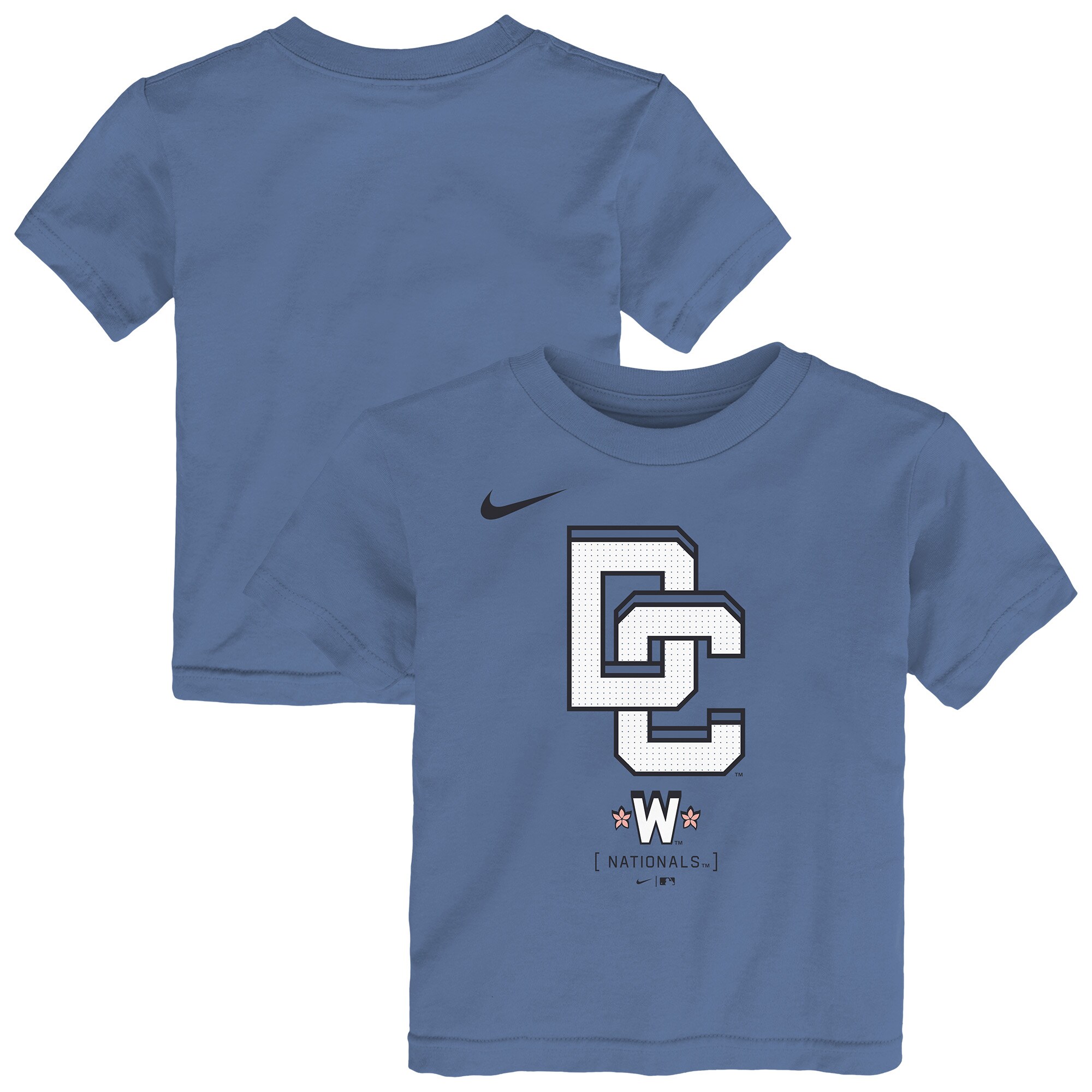 【公式グッズ】MLB ナショナルズ シティコネクト Tシャツ Nike/ナイキ トドラー・幼児サイズ ブルー (TOD NK CC LOGO SS TEE)