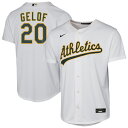【公式グッズ】MLB アスレチックス ザック・ジェロフ ホーム ユニフォーム (レプリカ) Nike ナイキ キッズ ホワイト (2025 Nike Youth...