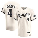 【公式グッズ】MLB ツインズ カルロス・コレア オルタネイト リミテッド ユニフォーム Nike/ナイキ メンズ クリーム (2025 Nike Men's Ltd Players Jerseys - FTF NTP Master Style)