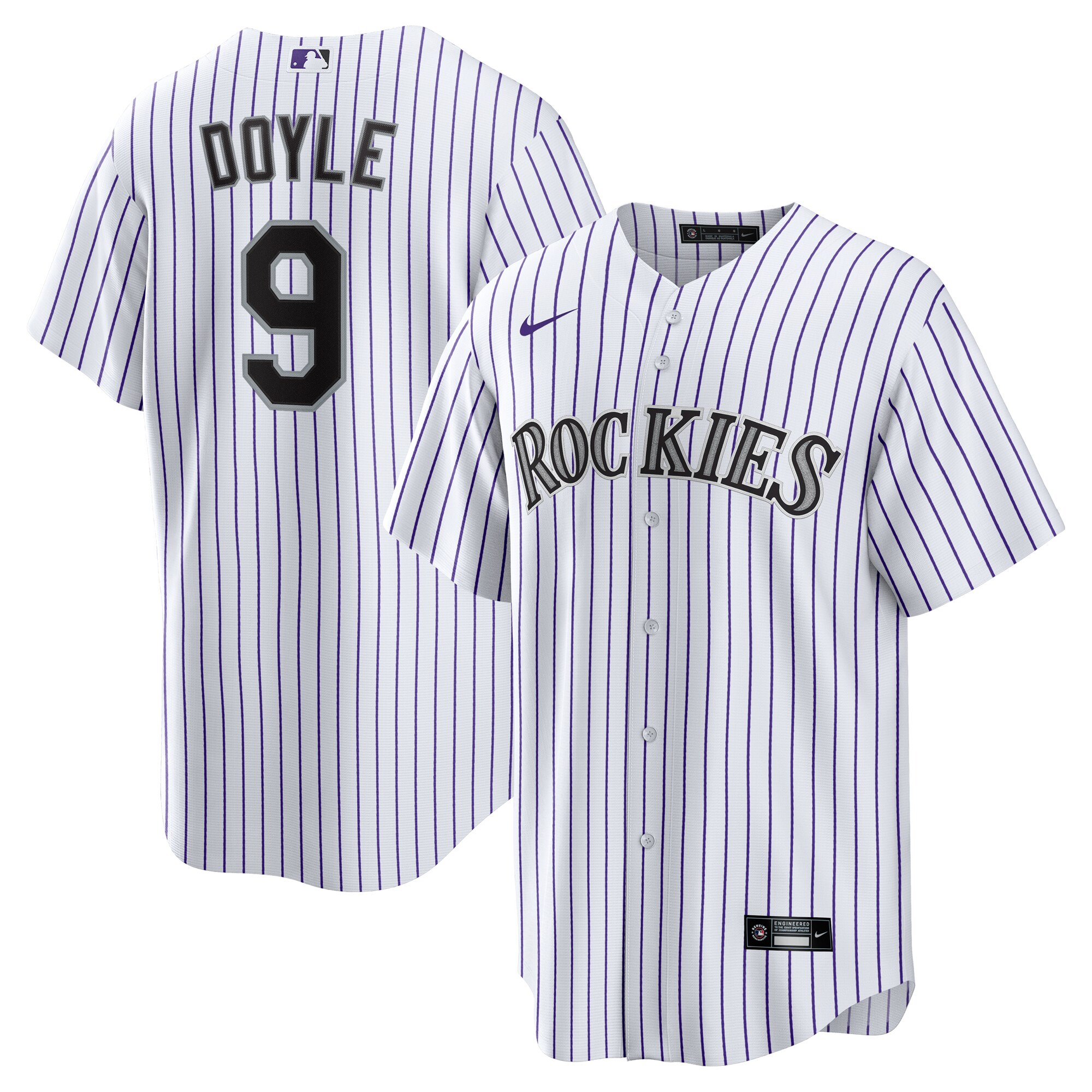 エントリーでポイント 5倍【公式グッズ】MLB ロッキーズ ブレントン・ドイル ホーム ユニフォーム (レプリカ) Nike ナイキ メンズ ホワイト (Men's Nike 1.0 Replica Player Jersey)