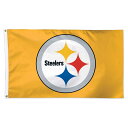 【公式グッズ】NFL スティーラーズ フラッグ WinCraft/ウィンクラフト (WCR 3x5 Deluxe Flag - Alternate Color)