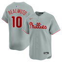 【公式グッズ】MLB フィリーズ J.T.レルムート ユニフォーム Nike ナイキ メンズ グレイ (2025 Nike Mens Limited Playe...