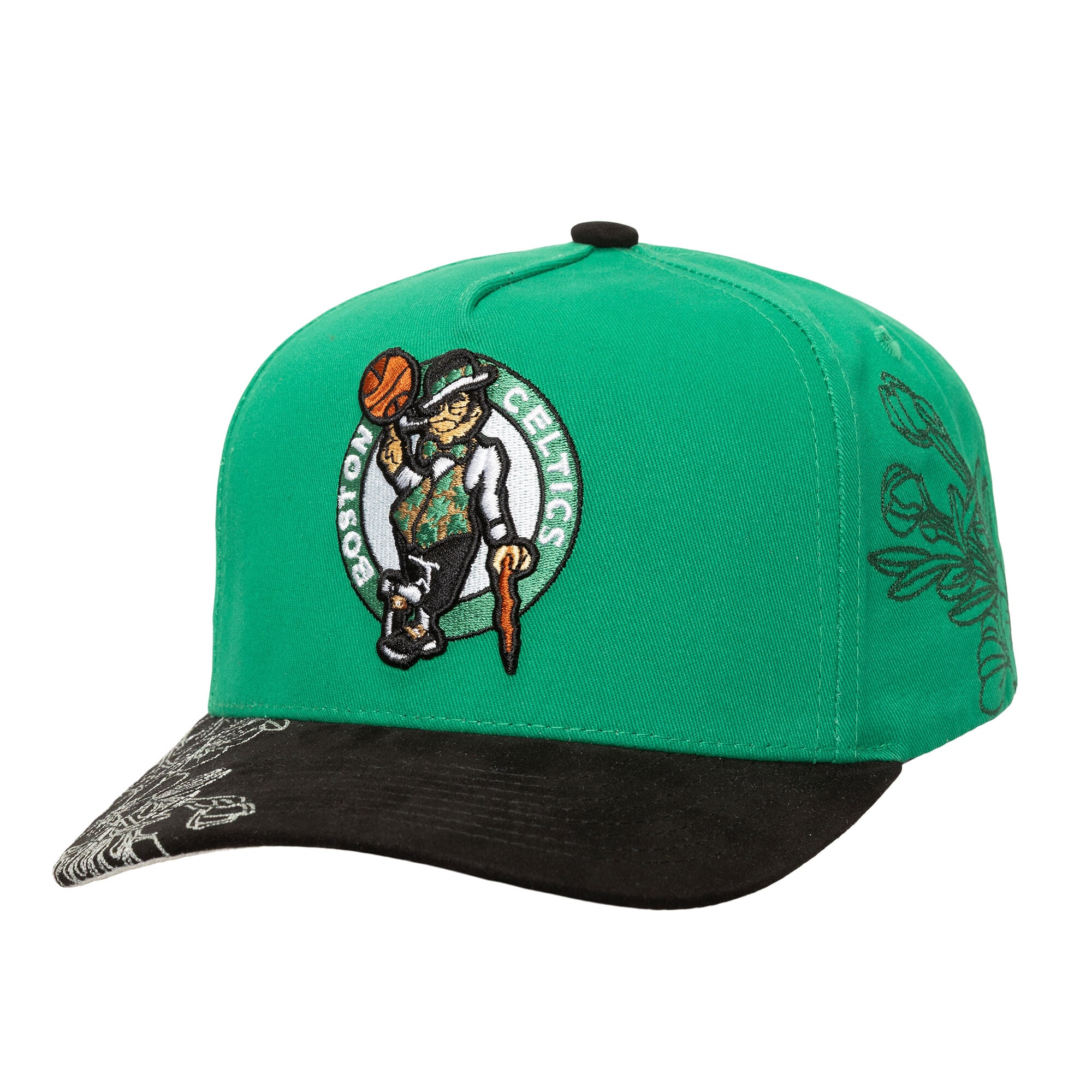 【公式グッズ】NBA セルティックス アジャスタブル キャップ Mitchell & Ness/ミッチェル＆ネス メンズ グリーン (25 NBA MNC May Flowers Emb Pro Crown Snapback)