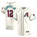 【公式グッズ】MLB ダイヤモンドバックス ルルデス・グリエルJr. ホーム リミテッド ユニフォーム Nike/ナイキ メンズ クリーム (2025 Nike Men's Ltd Players Jerseys - FTF NTP Master Style)