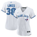 【公式グッズ】MLB ブルージェイズ ネイサン・ルークス ユニフォーム Nike/ナイキ レディース ホワイト (Women's Nike 1.0 Replic...