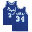 【公式シリアル番号付き】NBA レイカーズ シャキール・オニール 直筆サイン入り ユニフォーム Fanatics(ファナティクス) (SO LA Lakers Aut Blue Jersey)
