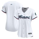 【公式グッズ】MLB マーリンズ ホーム リミテッド ユニフォーム Nike/ナイキ レディース ホワイト (2025 Women's Limited Blank Jerseys)(4)