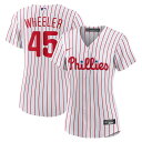 【公式グッズ】MLB フィリーズ ザック・ウィーラー ユニフォーム Nike/ナイキ レディース ホワイト (Women's Nike 1.0 Replica ...