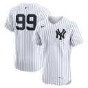 エントリーでポイント 5倍【公式グッズ】MLB ヤンキース アーロン・ジャッジ ユニフォーム Nike ナイキ メンズ ホワイト (Player Nike Elite Jersey)(4)