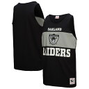 【公式グッズ】NFL レイダース タンクトップ Mitchell & Ness(ミッチェル&ネス) メンズ ブラック (25 Men's M&N Retro C...