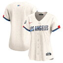 【公式グッズ】MLB ドジャース シティコネクト リミテッド ユニフォーム Nike/ナイキ レディース クリーム (2025 Nike Women's Limited Carryover City Connect Jersey - Team Front)