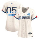 【公式グッズ】MLB ドジャース フレディ・フリーマン シティコネクト リミテッド ユニフォーム Nike/ナイキ レディース クリーム (SP25 Nike Womens Limited Carryover City Connect Player Jersey)