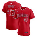 【公式グッズ】MLB エンゼルス マイク・トラウト ユニフォーム Nike ナイキ メンズ レッド (Player Nike Elite Jersey)