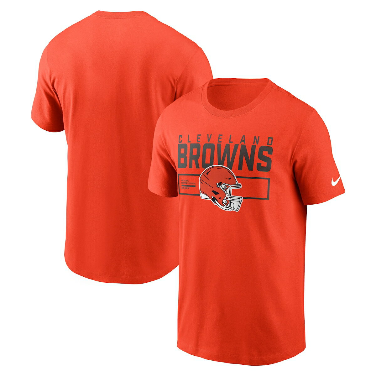 【公式グッズ】NFL ブラウンズ Tシャツ Nike ナイキ メンズ オレンジ (25 Men's Nike Primetime Helmet Essential Cotton SST - R)